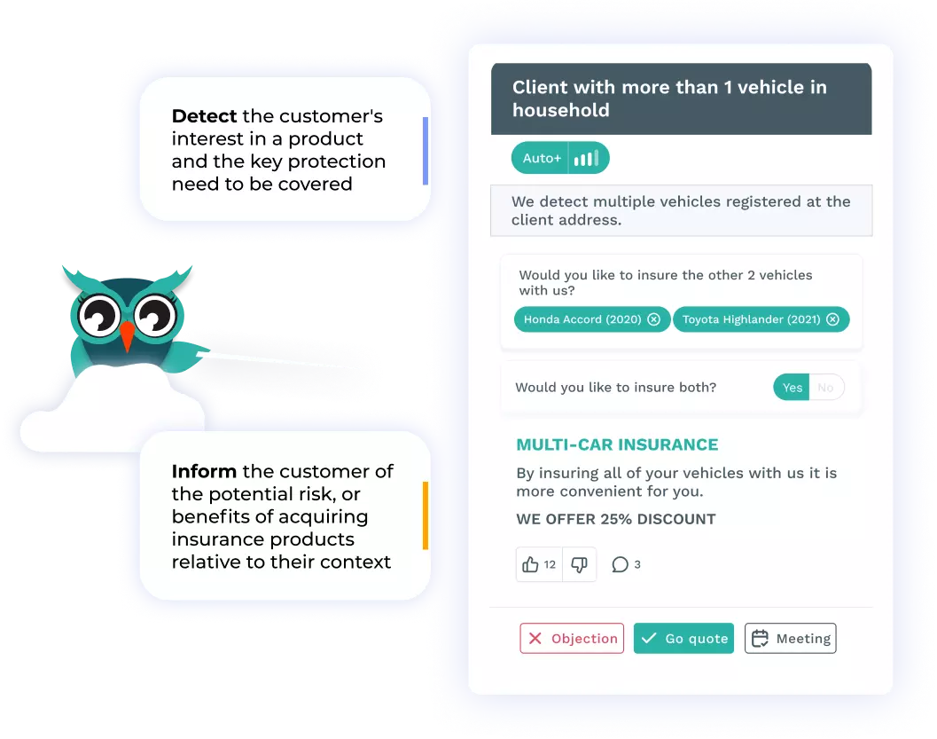 Detect visual responsive left