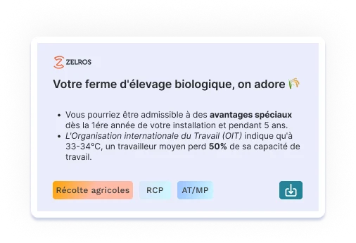 Vous pourriez être admissible à des avantages spéciaux dès la 1ére année de votre installation et pendant 5 ans. L'Organisation internationale du Travail (OIT) indique qu'à 33-34°C, un travailleur moyen perd 50% de sa capacité de travail.