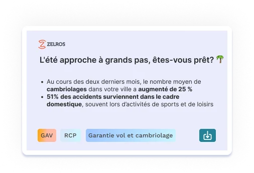 Au cours des deux derniers mois, le nombre moyen de cambriolages dans votre ville a augmenté de 25 % 51% des accidents surviennent dans le cadre domestique, souvent lors d’activités de sports et de loisirs